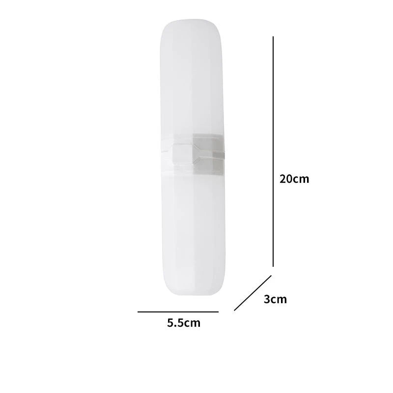 Travel Toothbrush Case – Hygienic Protective Container for Toothbrush & Toothpaste, ideal for on the go.