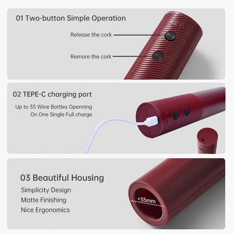 Electric Wine Opener – Elegance Meets Convenience