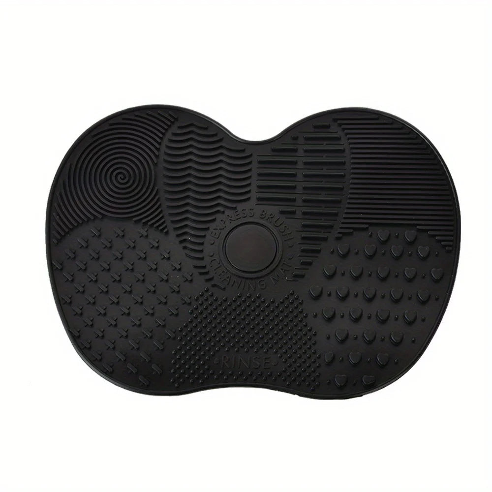 Silicone Apple-Shaped Makeup Brush Cleaner Pad