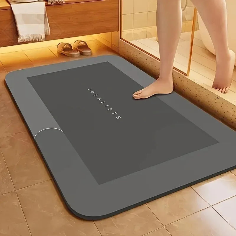 Tappetino da bagno in terra diatomacea super assorbente antiscivolo ad asciugatura rapida tappeto morbido per doccia lavanderia camera da letto cucina camper bagno