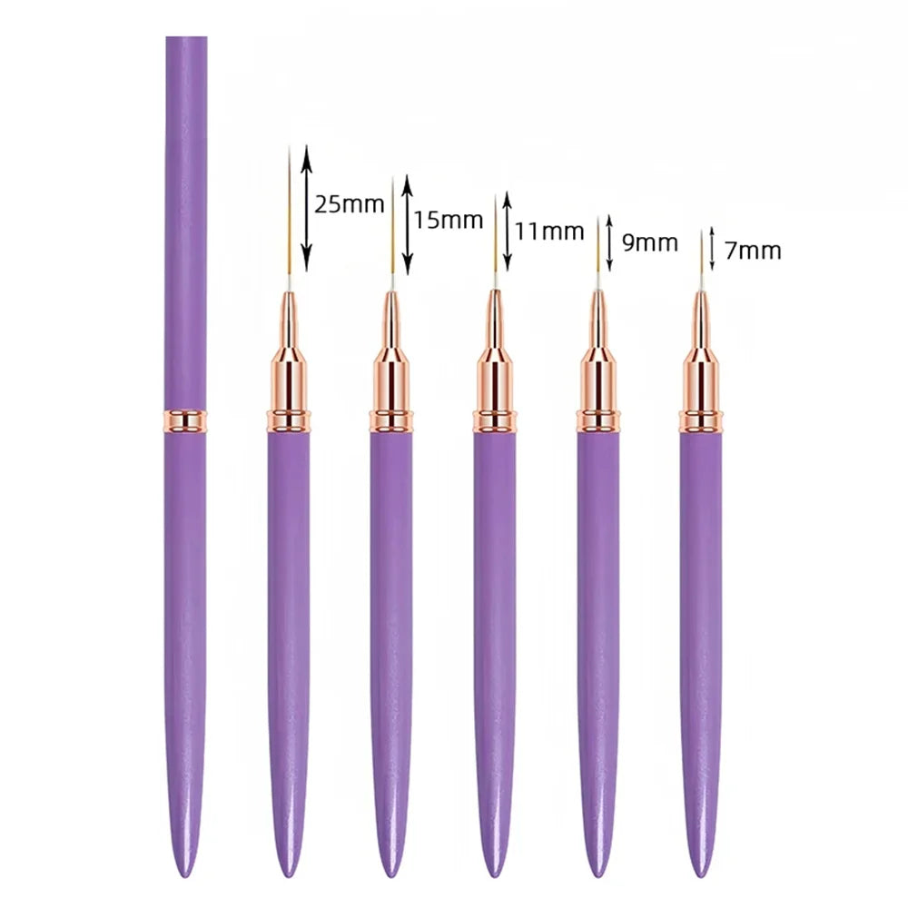 Nail Art Liner Set (5-piece)