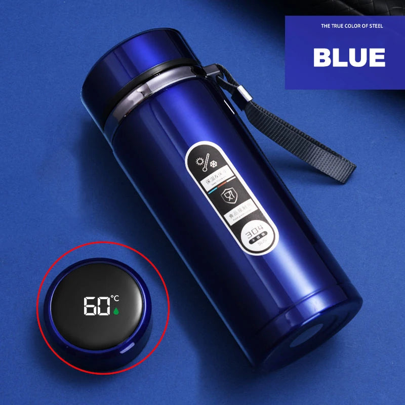 SoftAura Stainless Steel Thermos Bottle LED
