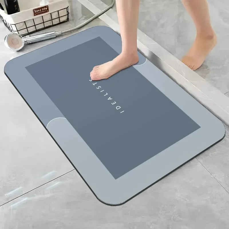 Tappetino da bagno in terra diatomacea super assorbente antiscivolo ad asciugatura rapida tappeto morbido per doccia lavanderia camera da letto cucina camper bagno