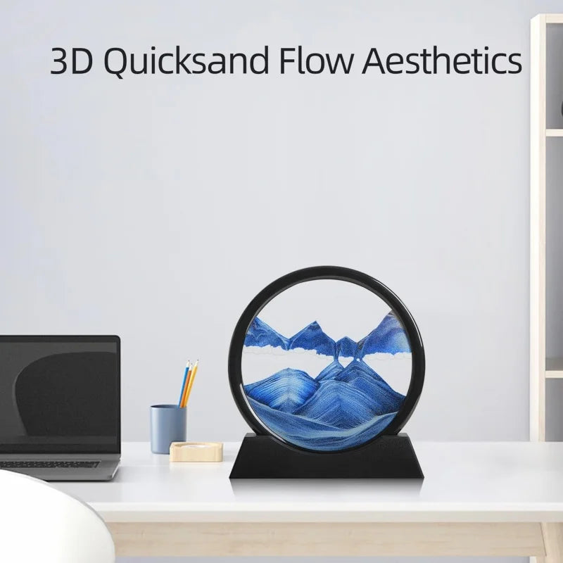 Clessidra 3D con Sabbia Cinematica
