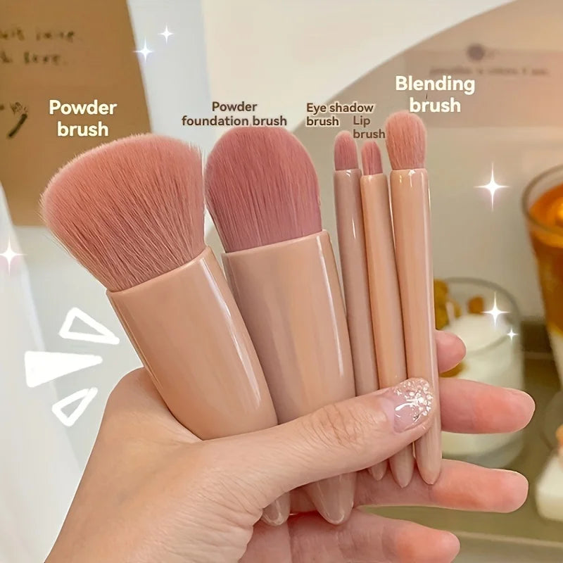 Kompakt-Make-up-Pinselset (5-tlg.)