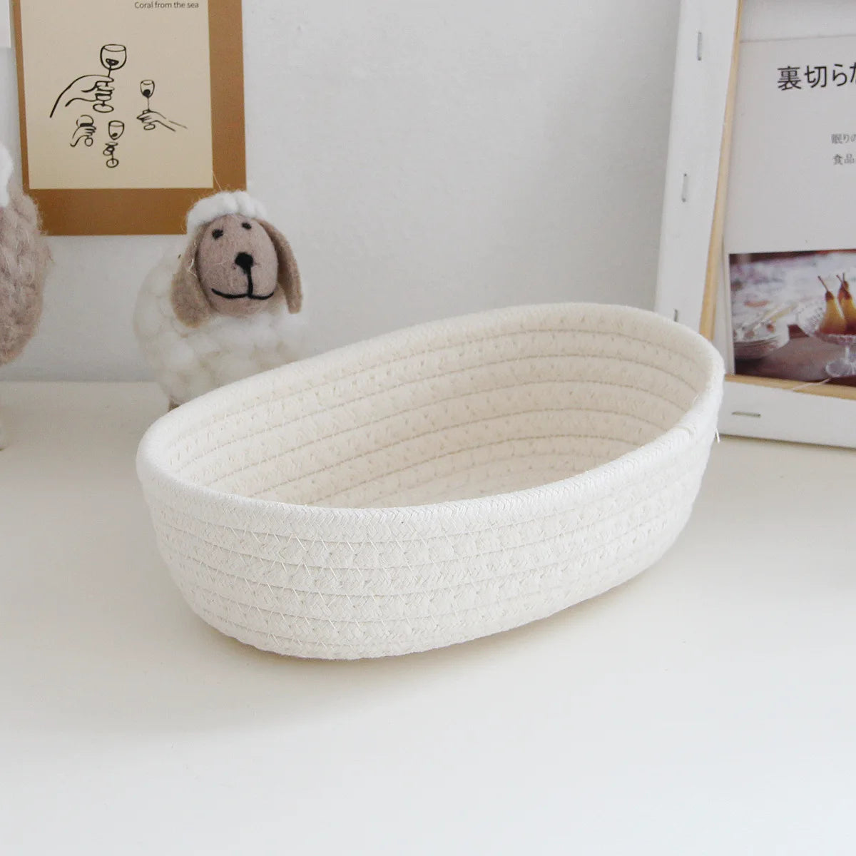 Decorative Storage Baskets - Cotton Rope Set