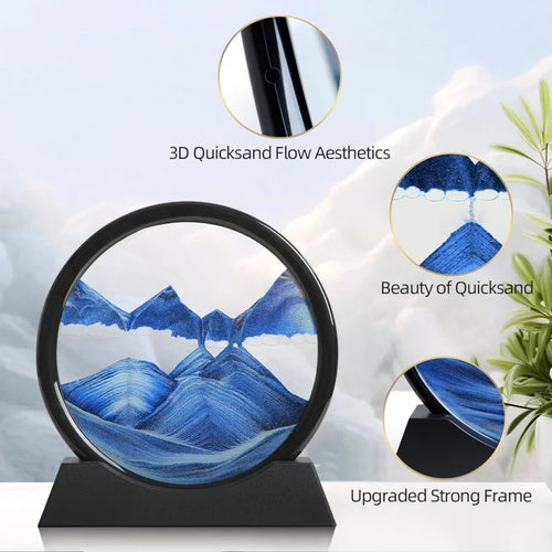 3D Hourglass Moving Sand