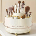 360° Rotierender Make-up-Organizer – Stilvoller Kosmetik-Halter mit 5 Fächern für Ordnung auf deinem Schminktisch.