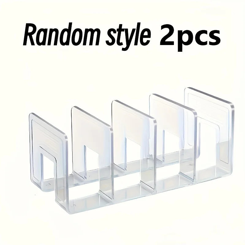 Acrylic Handbag Organizer (Set of 2) - Space-Saving Shelf Divider for Bags, Clutches & Accessories.