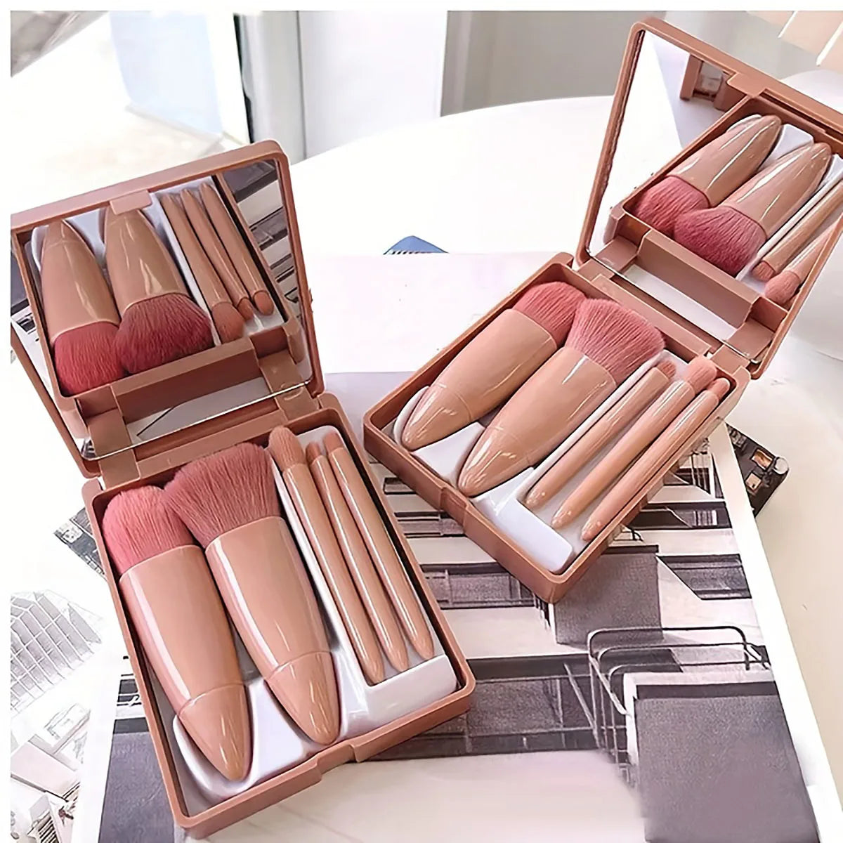 Kompakt-Make-up-Pinselset (5-tlg.)