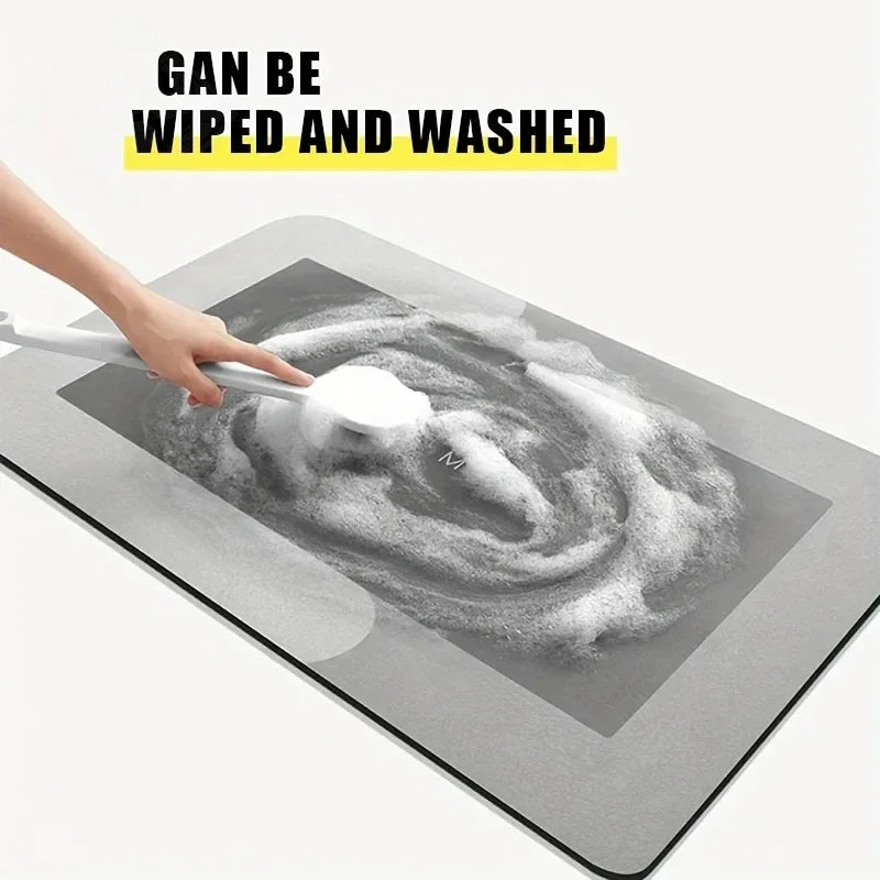 Tappetino da bagno in terra diatomacea super assorbente antiscivolo ad asciugatura rapida tappeto morbido per doccia lavanderia camera da letto cucina camper bagno