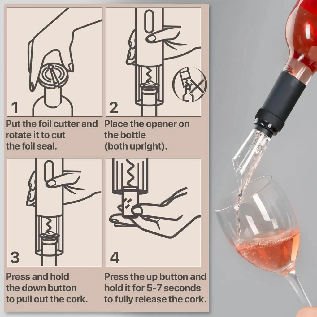 Electric Wine Opener – Elegance Meets Convenience