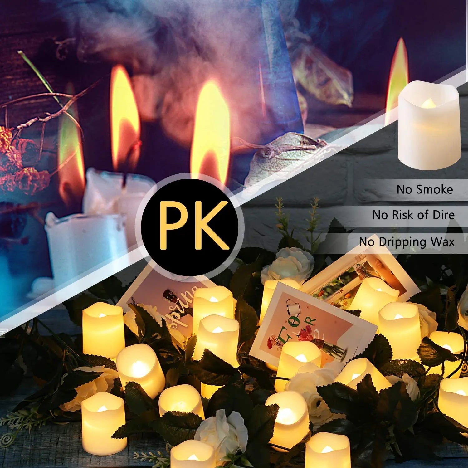 24Pcs/Set Flameless LED Candle