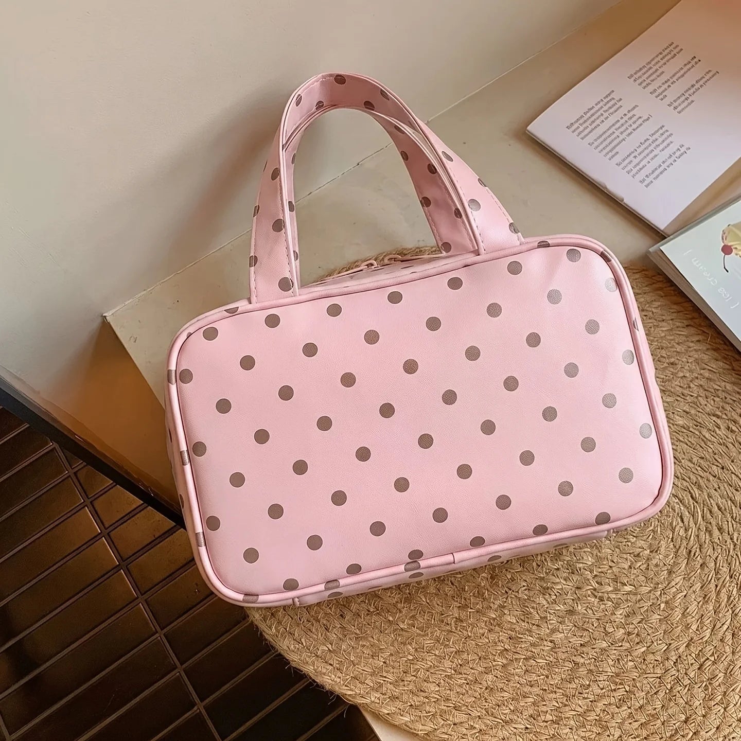Polka Dot Women Makeup Bag