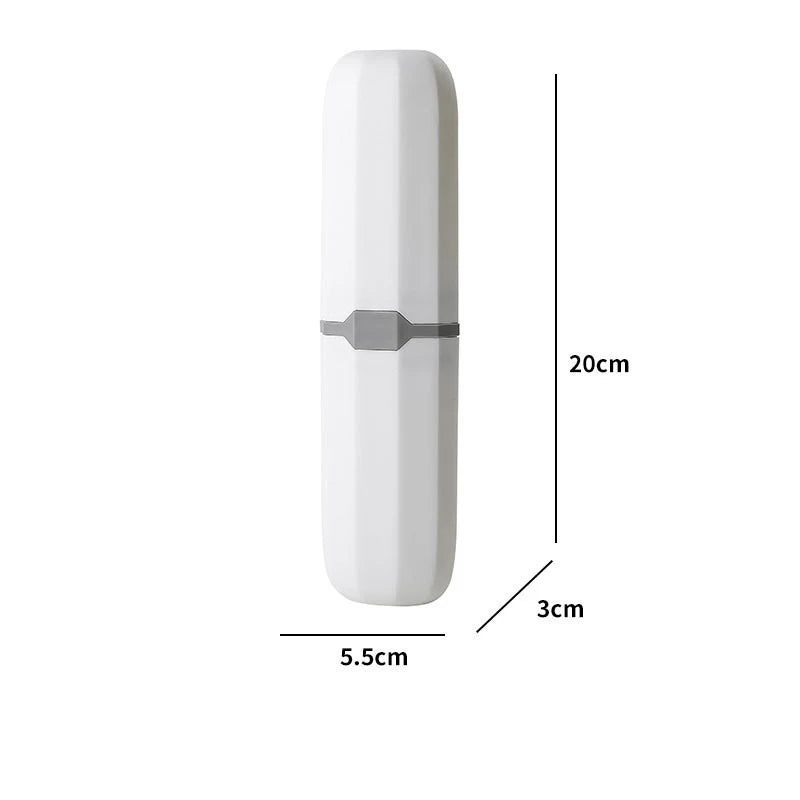 Travel Toothbrush Case – Hygienic Protective Container for Toothbrush & Toothpaste, ideal for on the go.
