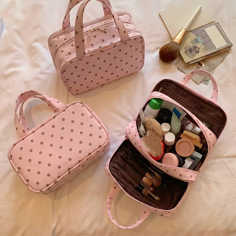 Polka Dot Women Makeup Bag