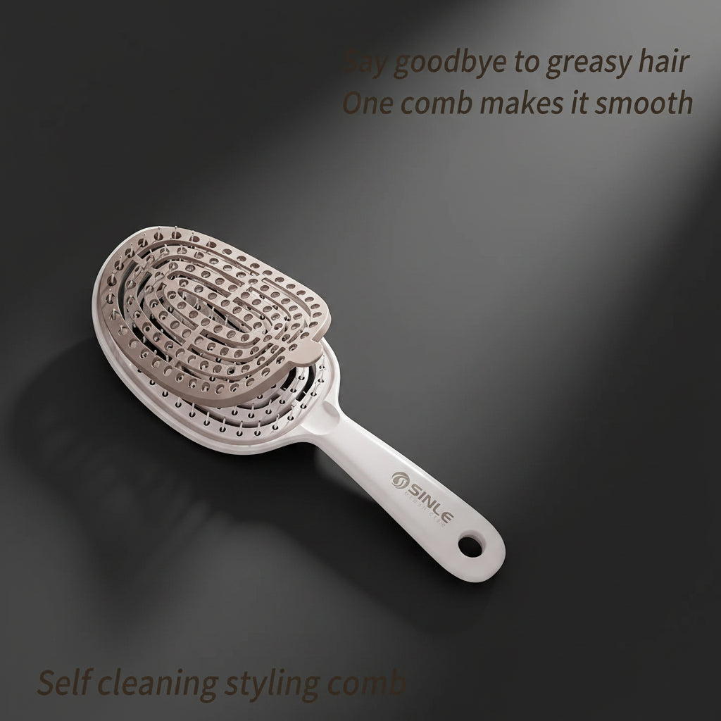 Self-Cleaning Rib Comb Air Cushion Brush