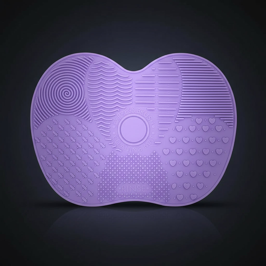 Silicone Apple-Shaped Makeup Brush Cleaner Pad