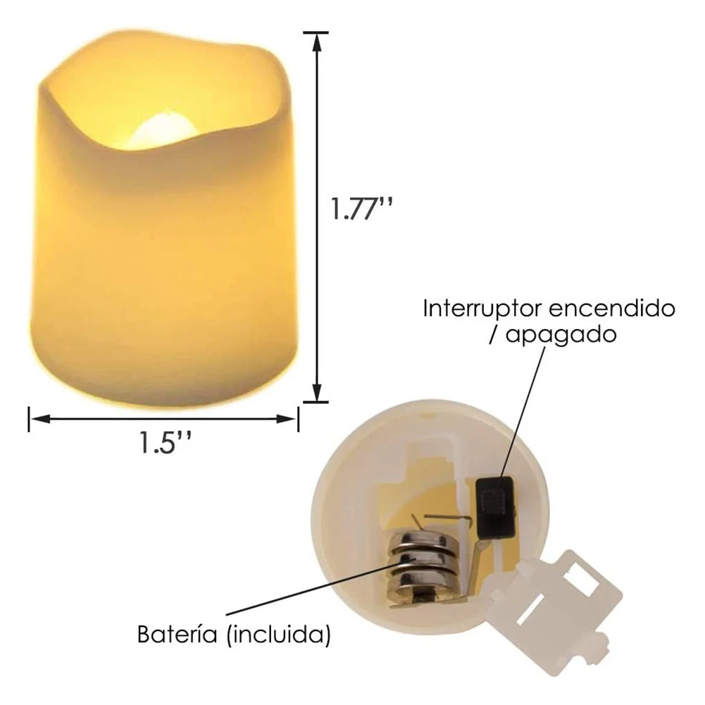24Pcs/Set Flameless LED Candle