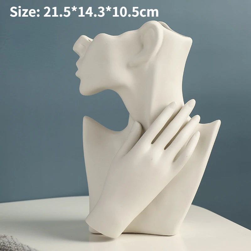 Sculptural Ceramic Vase – Female Silhouette