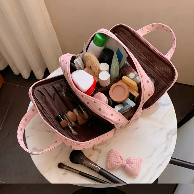 Polka Dot Women Makeup Bag