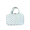 Mint Green Polka Dots Makeup Bag