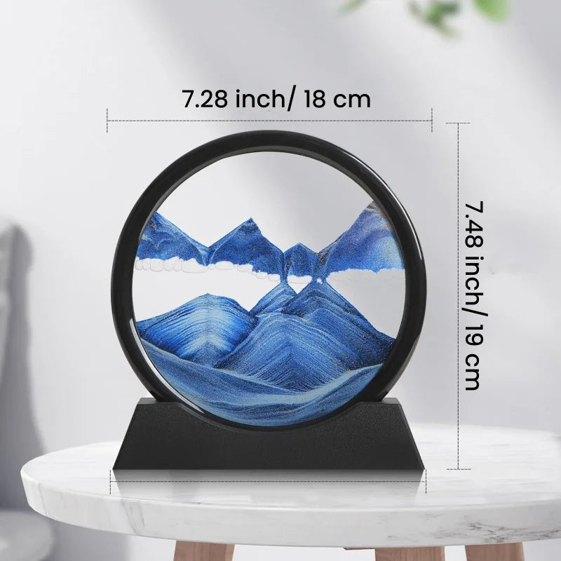 Clessidra 3D con Sabbia Cinematica